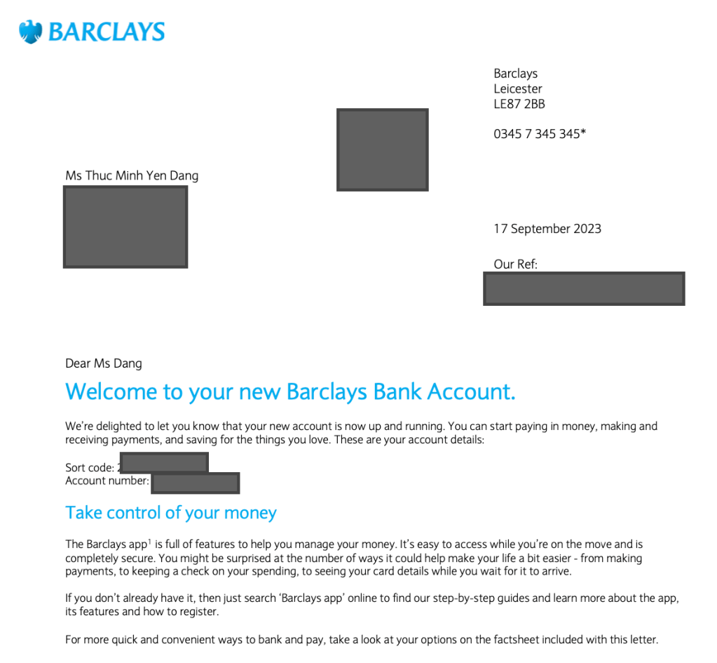 Bank Statement khi xin visa Schengen từ UK